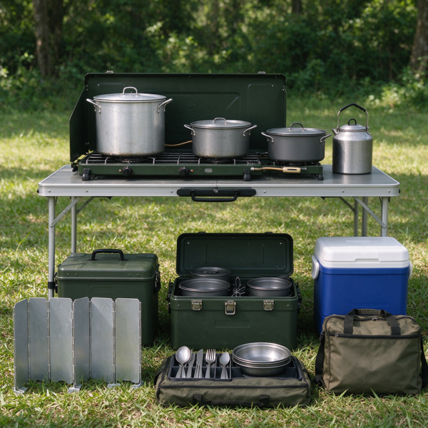 Multi-Person Large-Pot Stove Group Kitchen Set