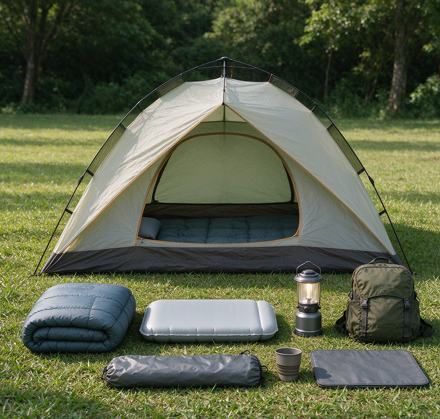 Solo Traveler Lightweight Camping Equipment Set