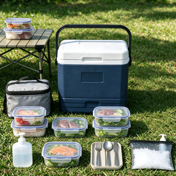 Insulated Cooler Box and Food Freshness Set