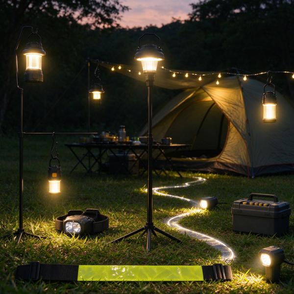 Campsite Lighting and Night Path Configuration Kit