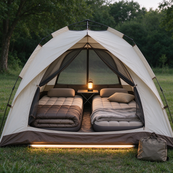 Couple Luxury Camping Bedding and Atmosphere Set