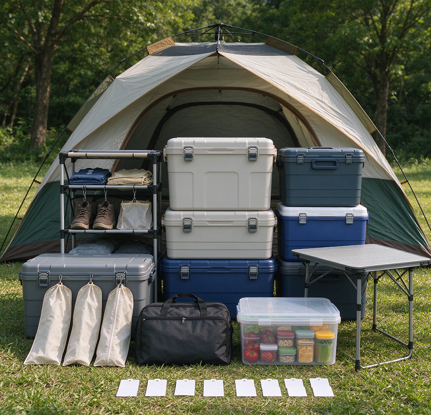 Large-Capacity Family Storage and Campsite Organizing Kit