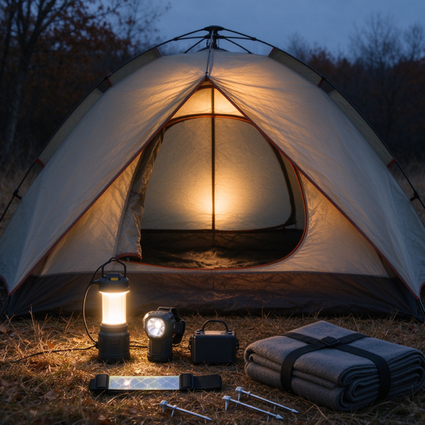 Winter Tent Warm-Light and Low-Power Lighting Kit