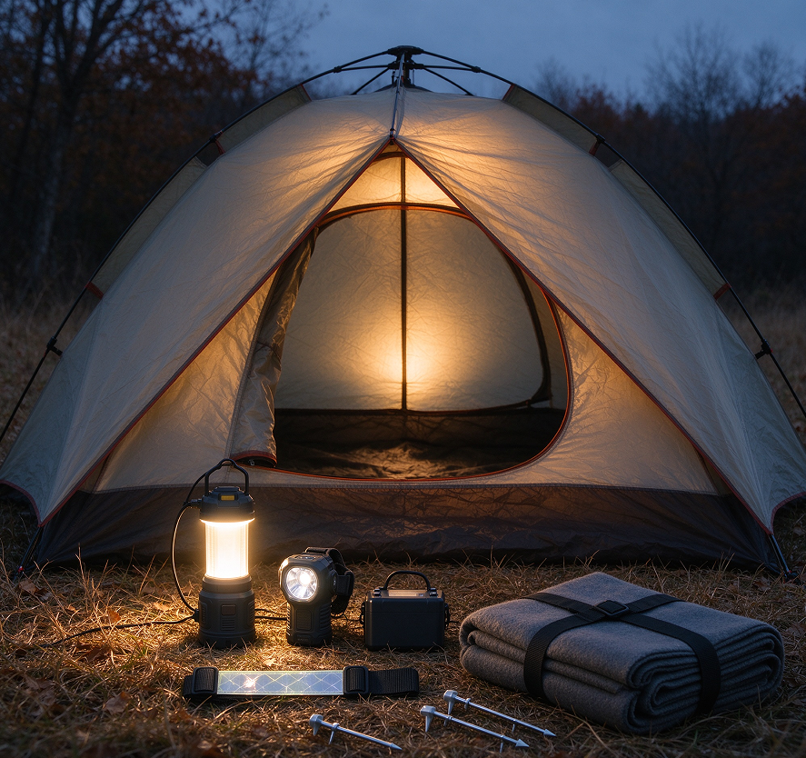 Winter Tent Warm-Light and Low-Power Lighting Kit