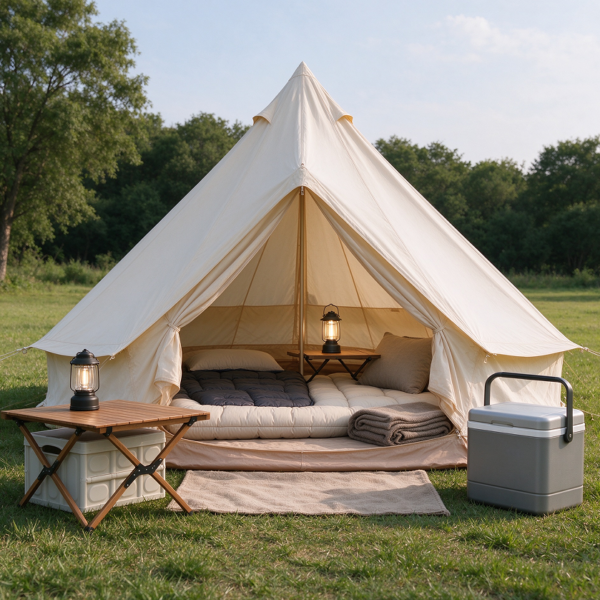 Luxury Camping Bell Tent Comfort Package