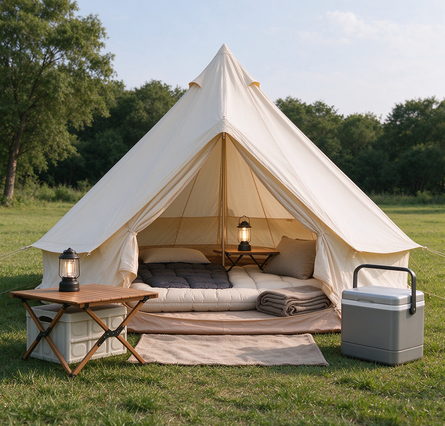Luxury Camping Bell Tent Comfort Package