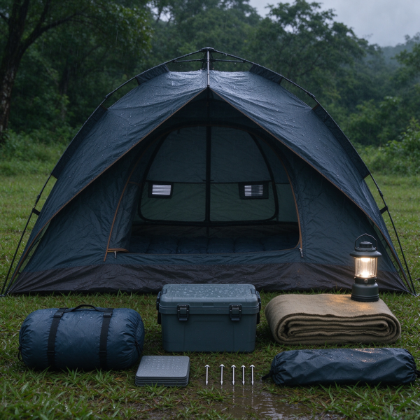 All-Weather Rainproof Tent and Ventilated Sleep Set