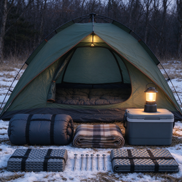 Winter Camping Thick Sleep and Tent Warming Set