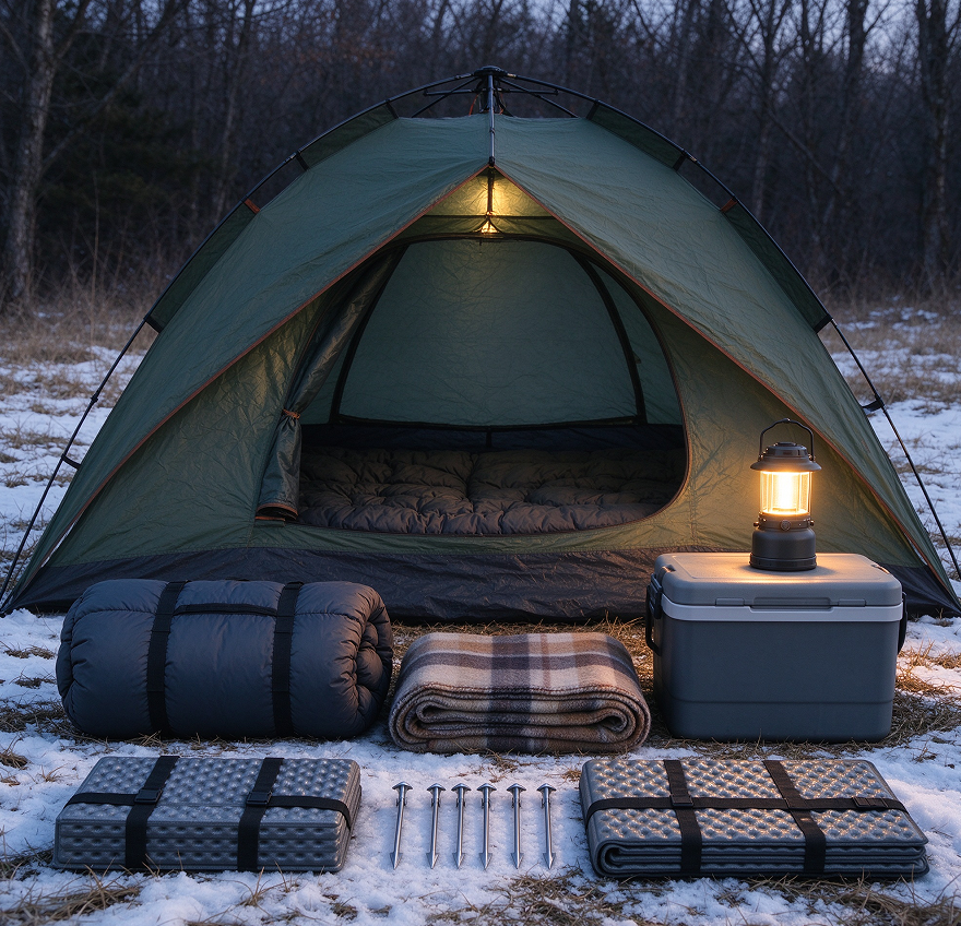 Winter Camping Thick Sleep and Tent Warming Set